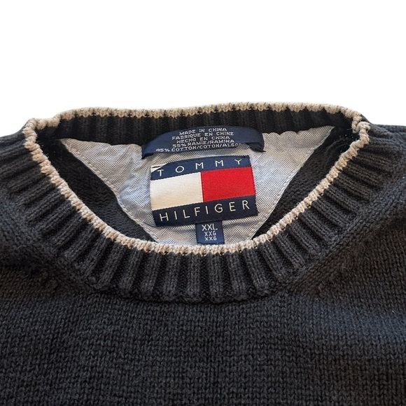 Tommy Hilfiger Navy Blue Polo Crew Sweater XXL - Picture 3 of 7